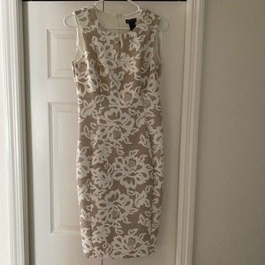 Kate And Lily Dress Sleeveless Ivory Lace Floral